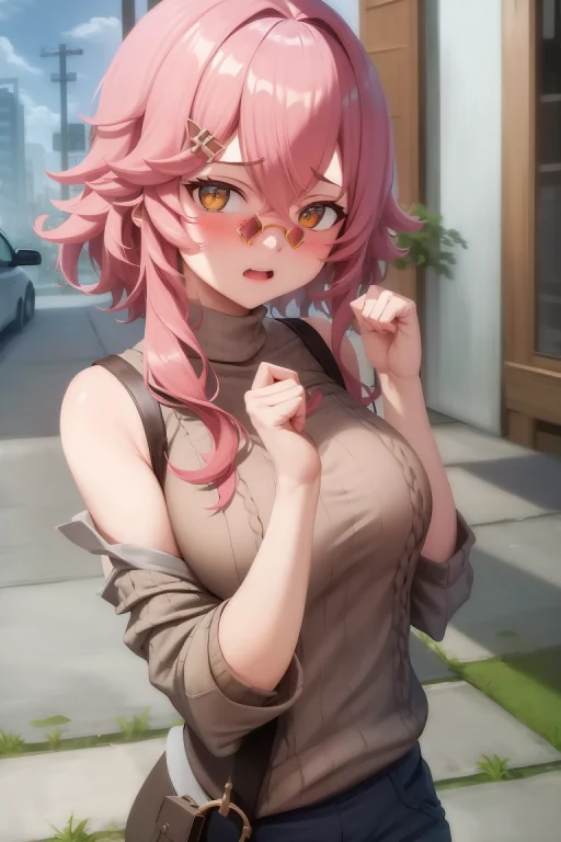 Masterpiece, Best Quality, 8k,absurdres, 1girl, Raised Fists...