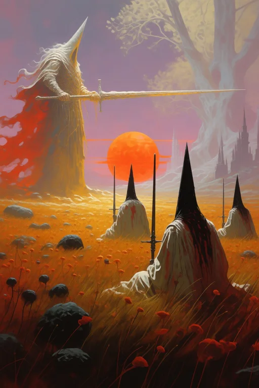 Dcdrkfntsy. A Wide, Panoramic Digital Painting In A Highly S...