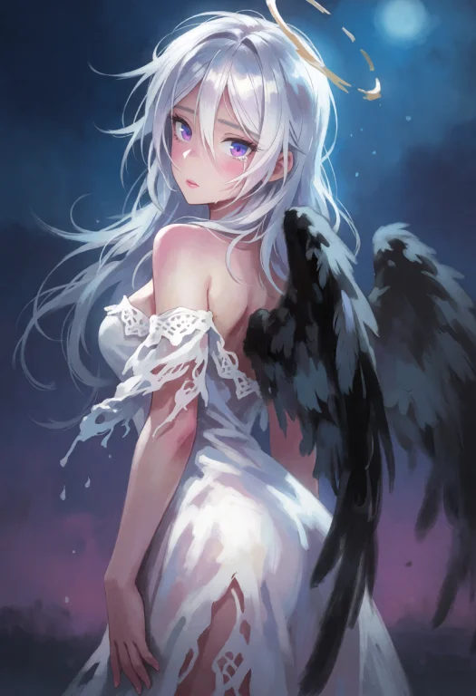 Matsudastyle Illustration Depicts A Fallen Angel Girl Viewed...