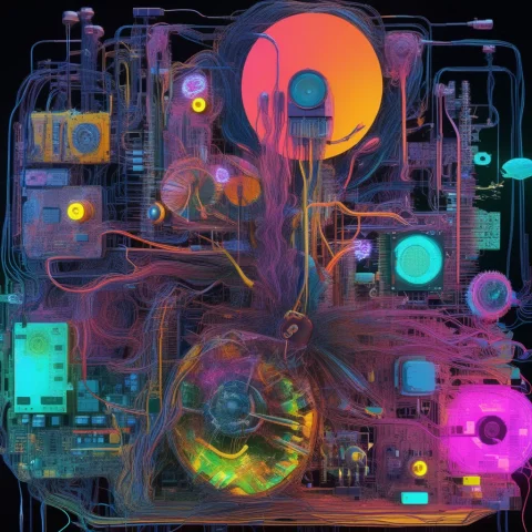 A Biomecanical Abstract Piece Of Art Made Of Very Divers Mat... — SDXL AI Prompt: A biomecanical abstract piece of art made of very divers materials, mechanical i...