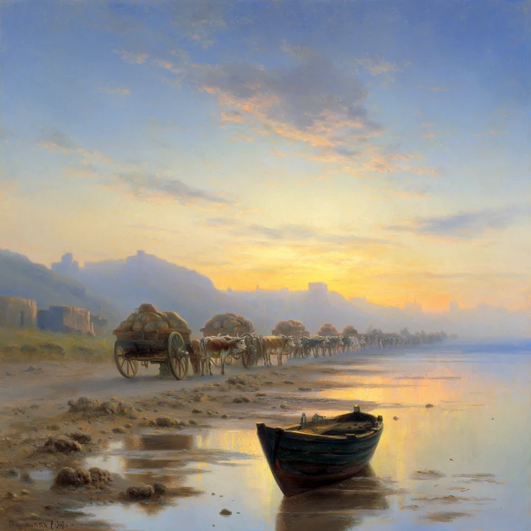 R1280f2aivazovsky The Composition Depicts A Serene Coastal L...