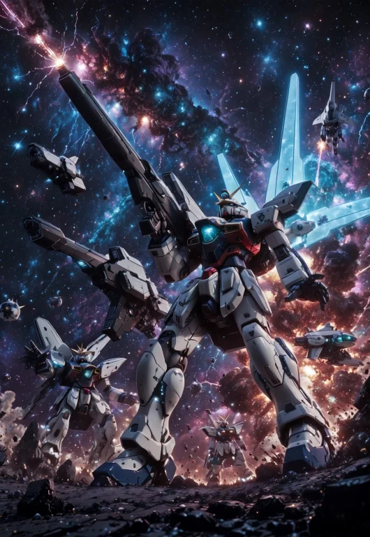 Gundamx, Mobile Suit, Mecha,beam Rifle,d4rkl1nes,spacebackro...