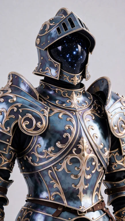 37. Spacefarer Knight Armor, Victorian Filigree Embellishmen...