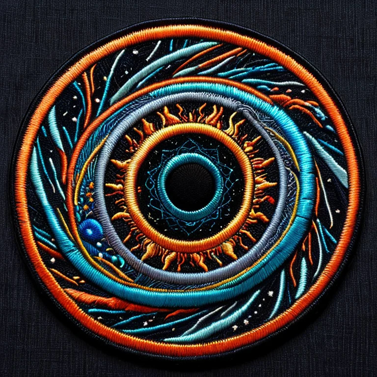 Ral-embroideredpatch, A Supermassive Black Hole With A Glowi...