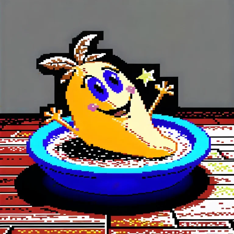 64gr4ph1cs Style,pixel Art,all In The Microwave,banana,half...