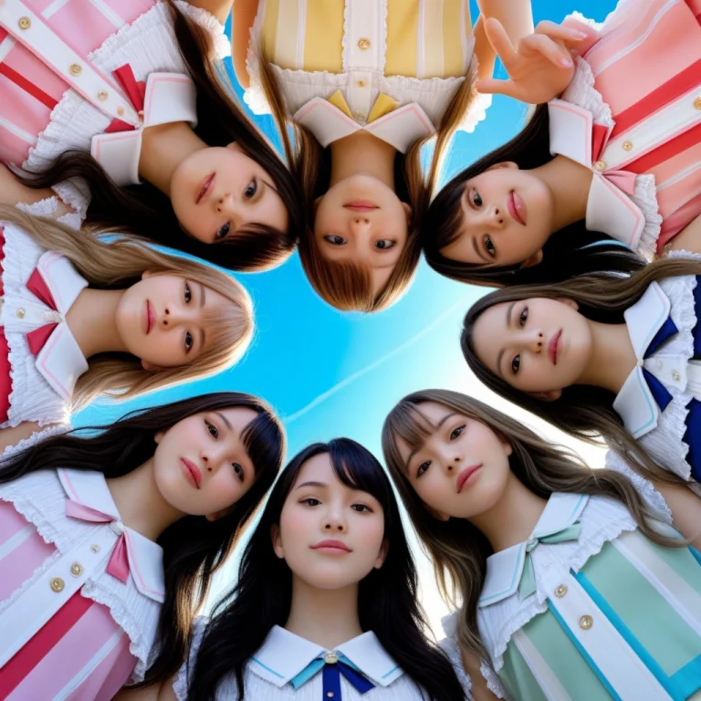 Lifelike Real Live-action, 8k Hdr Group Photo, Many Idol Gro...