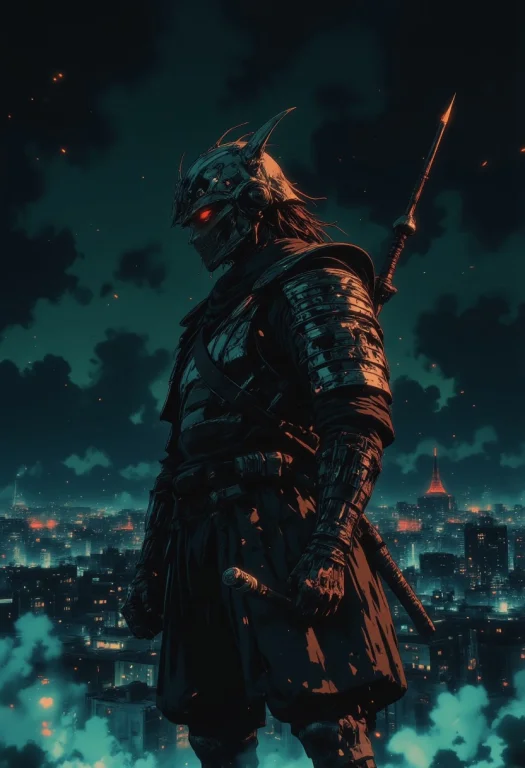 Futuristic Armor, In A Dark Futuristic Style.the Last Ronin....
