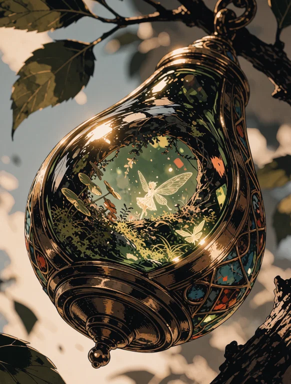 Macro Fantasy Photography From A Low Oblique Angle. An Ornat...