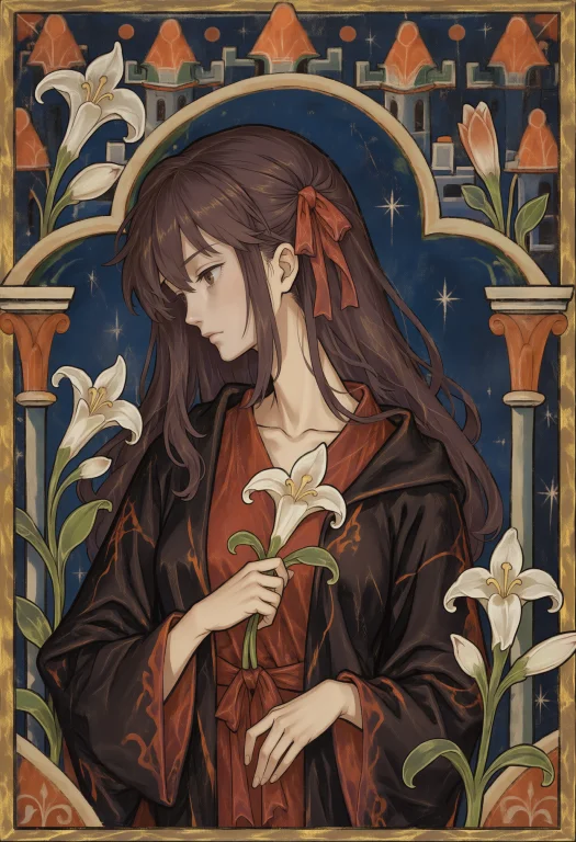 Score7, Score8, Score9, Ornate Border, Matou Sakura, 1girl,...