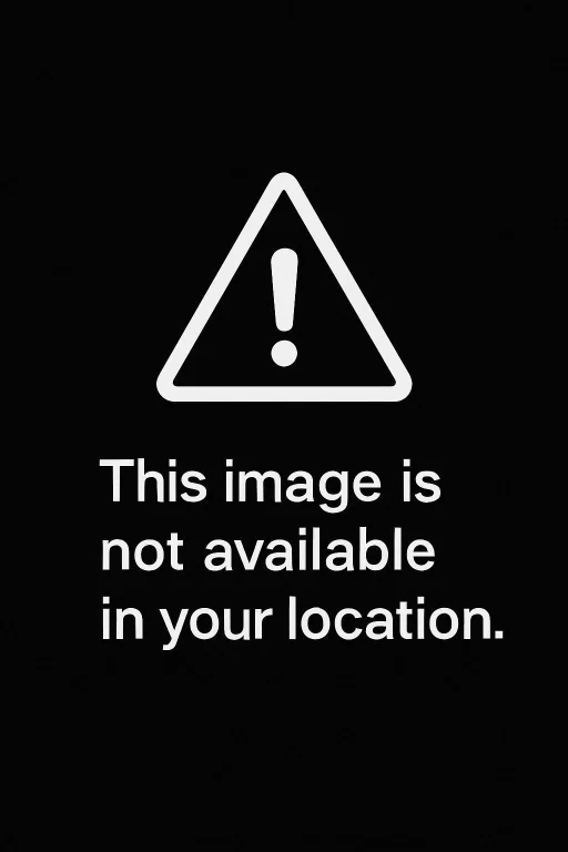 A Message Screen With Black Background. A Large White Triang...