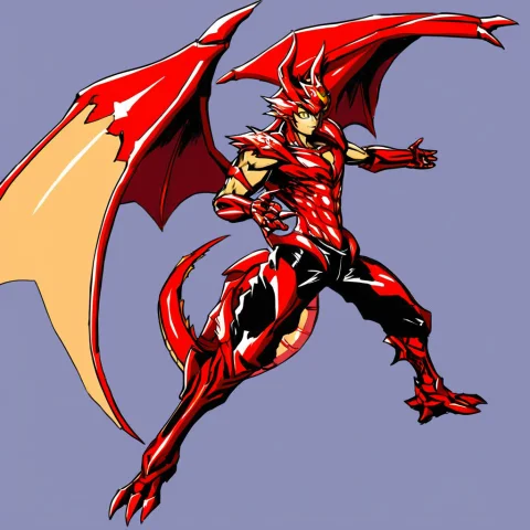 B4h4ff7, Gijinka Bahamut Dragon, Mecha, Cyborg, Human Face,... — Stable Diffusion AI Prompt: b4h4_ff7, gijinka bahamut dragon, mecha, cyborg, human face, orange sclera, no p...