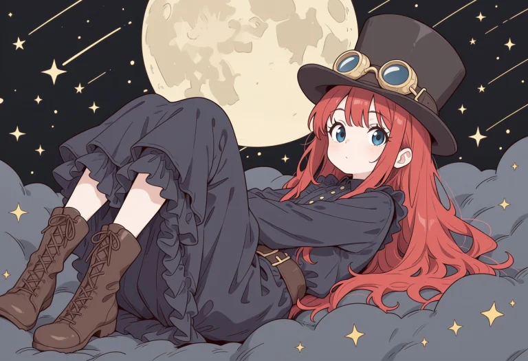 Masterpiece, Cinematic Anime Style. A Cute Young Girl With L...