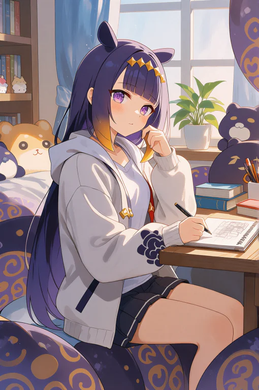 Clearstyle, Digital Anime-style Illustration, Ninomae Inanis...