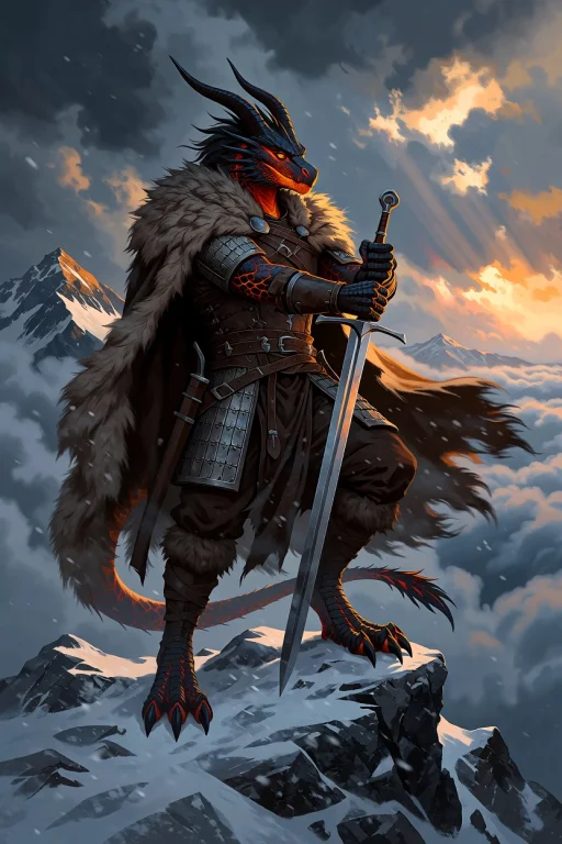 R1lisit1ka, An Anthropomorphic Dragon With Scales Like Coole...