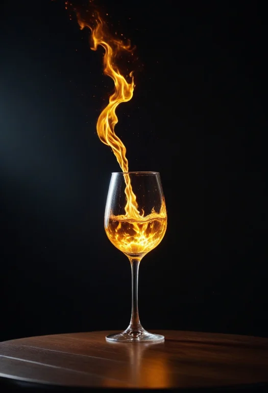 8k, Raw Digital Photo, A Glass On A Table In A Restaurant, L...