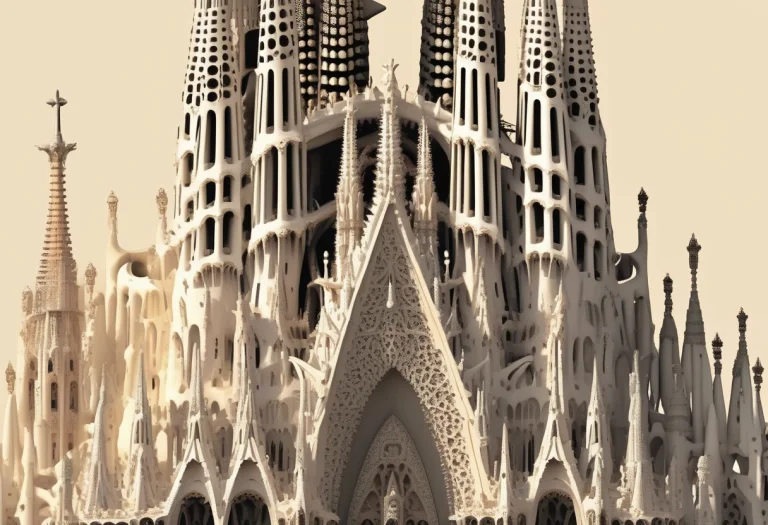 A Hyperrealistic, Cinematic Architectural Shot Of The Sagrad...