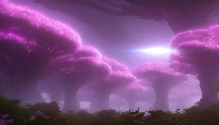 The Edge Of A Dense, Giant Alien Tree Canopy, Award Winning,...