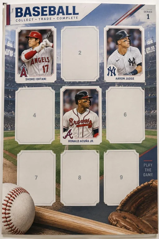 Close To  Sticker Sheet Page For Baseball Stickers,
