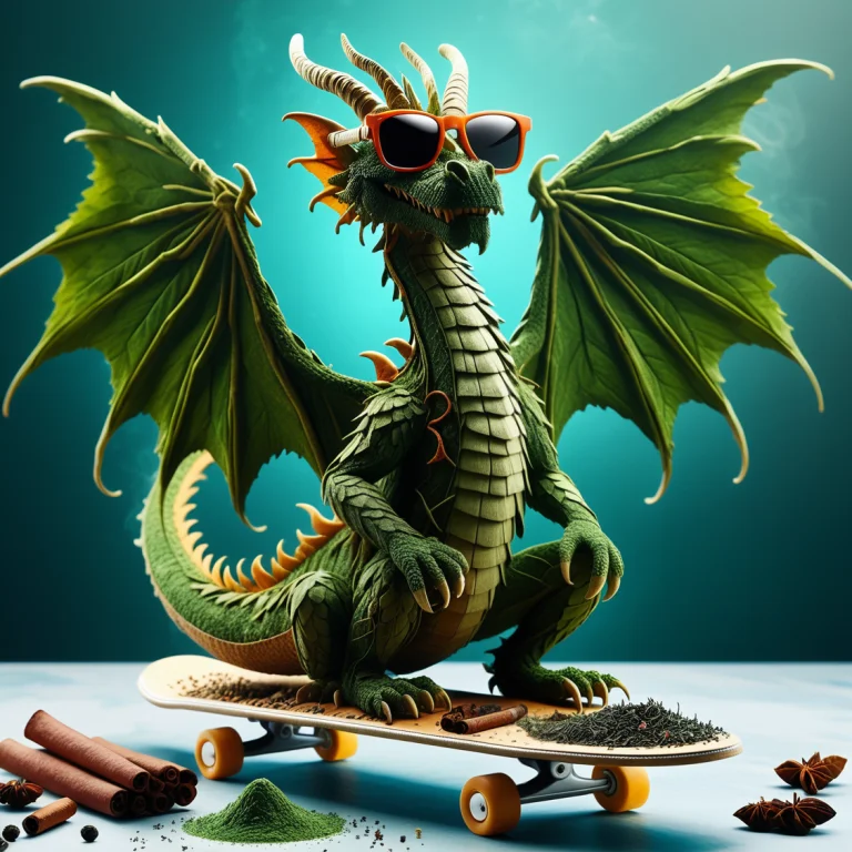 Herbsmorf, Rks, Rakas, Made Of Herbs, Dragon, Wearing Sungla...