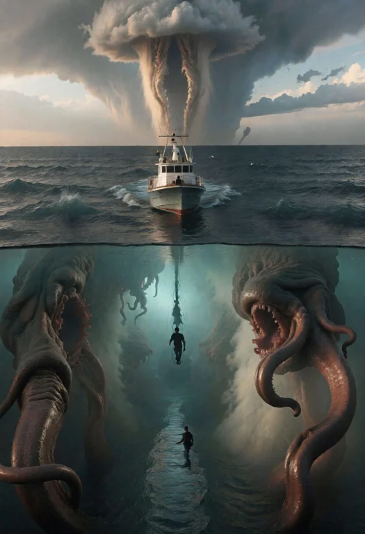 One Scene. A Small, Modern Industrial Tugboat Desperately Na...
