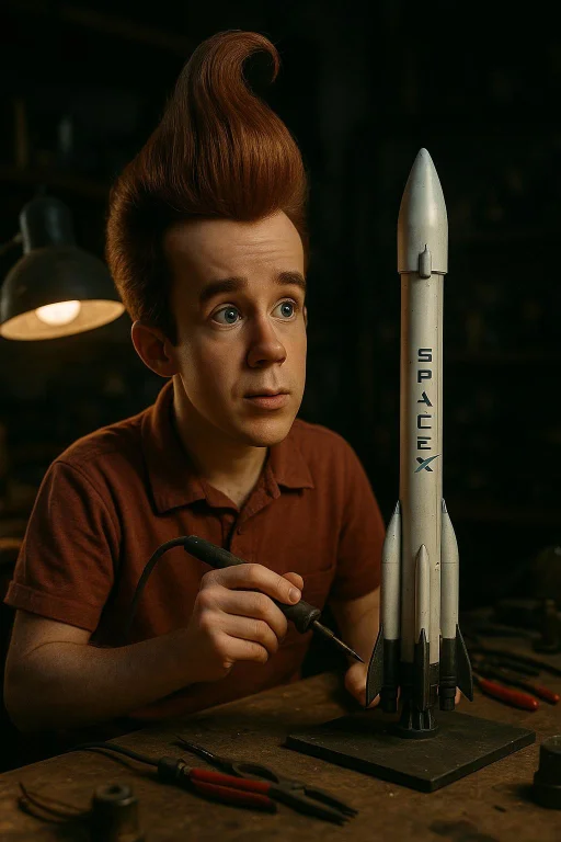 A Realistic Candid Photograph Of Jimmy Neutron Inventing The...