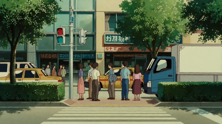 Whsprhrt1995, A Group Of Pedestrians Stands On A City Sidewa...