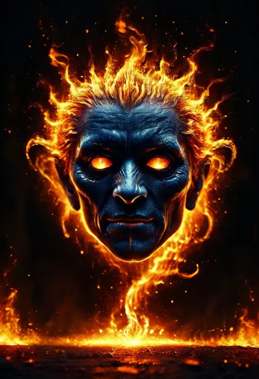An Epic Face, Made Of Fire, Flamestyle, Masterpiece, Best Qu...
