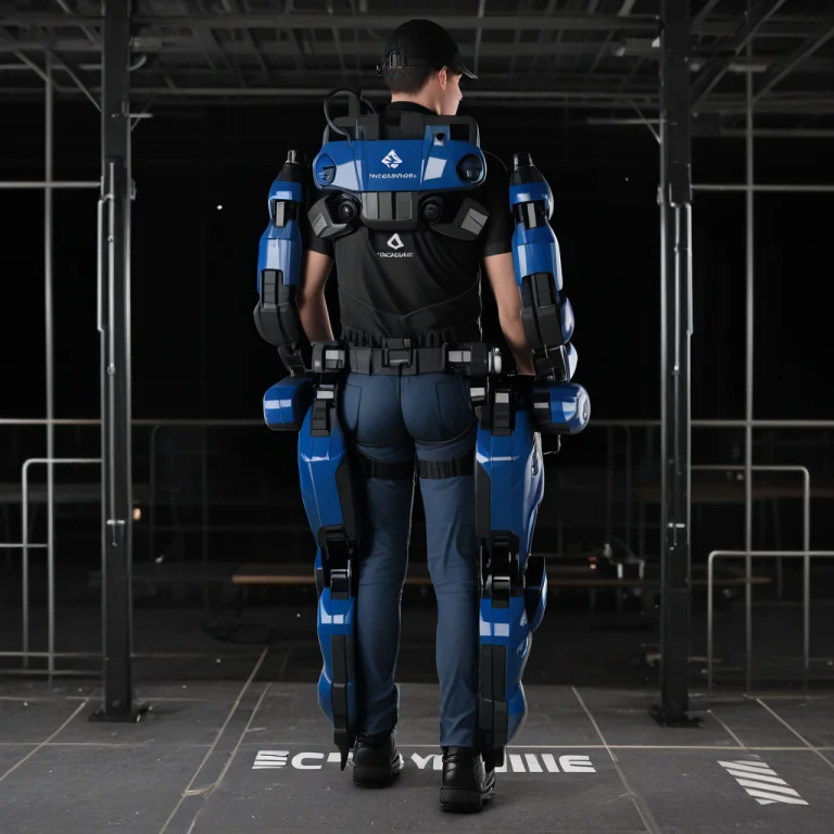 Exoskeleton,realistic ,rear View