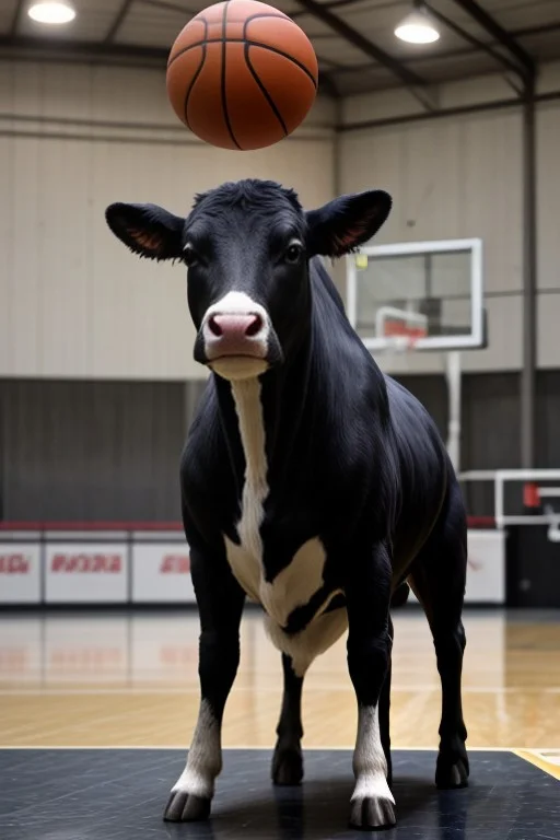 Nothing, A Cow With A Basketball, Ballin, , No Humans,