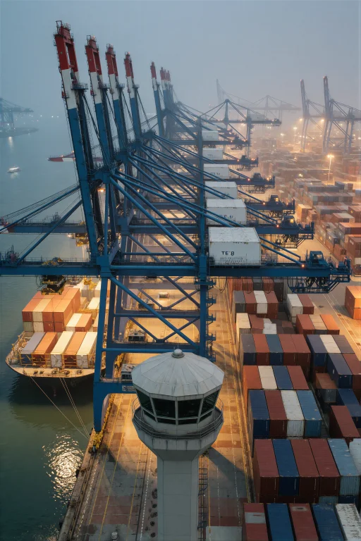 Supergroundview, A Vertical Modern Port City Descends Along...