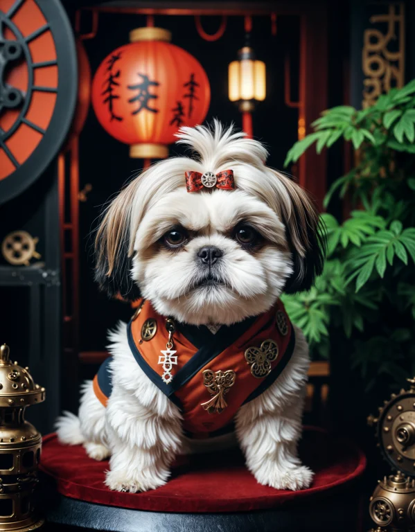 Macro, Nature Photoshoot, Photograph, Steampunk Shih Tzu, Sh...