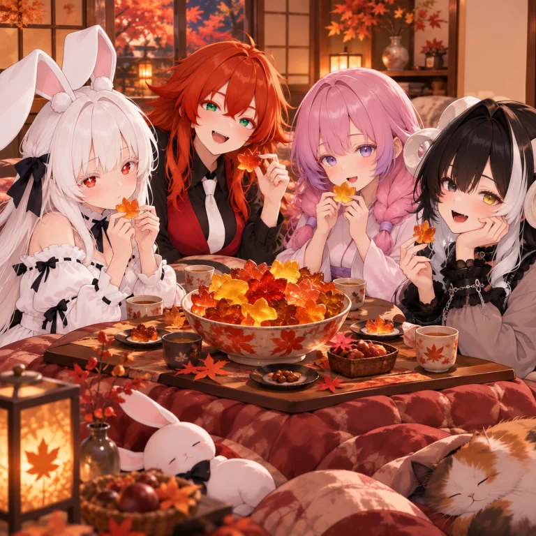 Loragpt-image-2anima-base1v1-11, 4girls, Group, Adult Women,...