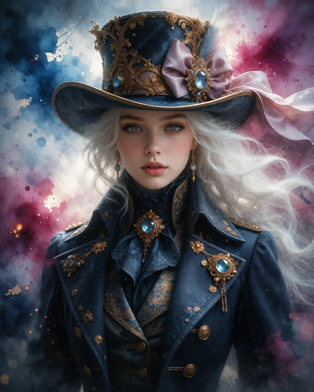 An Exquisitely Detailed Digital Painting Of An Ethereal Youn...