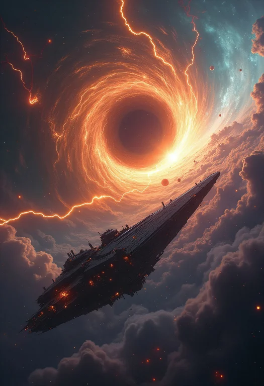 A Titanic Cosmic Storm Raging In The Depths Of Space, Center...