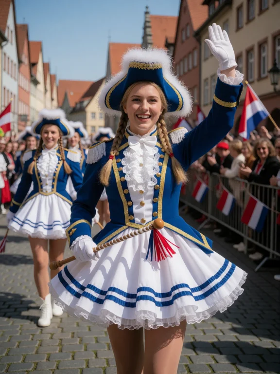 Cinematic, Ultra-realistic Photo, Street Parade In The Old T...