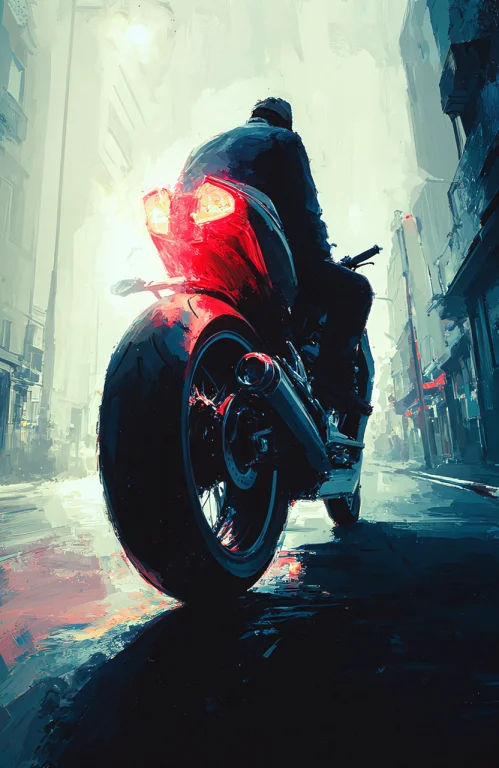 Digital Painting With Heavy, Visible Brushstrokes And A Text...