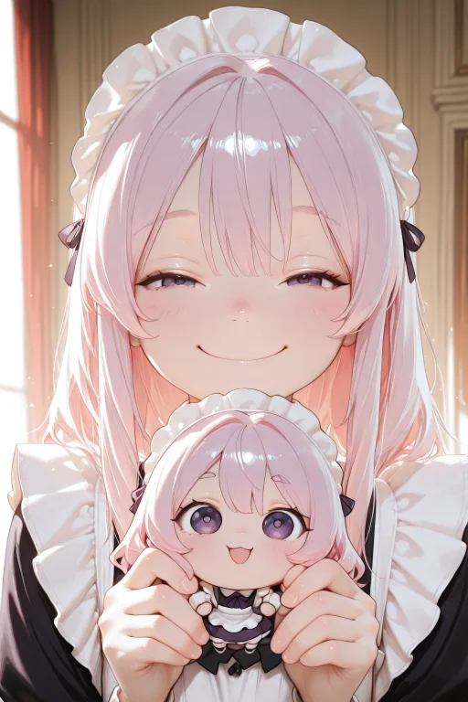 Embeddinglazypos, 2girls, Civchan, Purple Eyes, You Can Just...