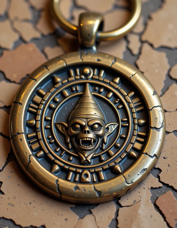 Beautiful Bronze Regular Pattern Person Embroidery Angular M...