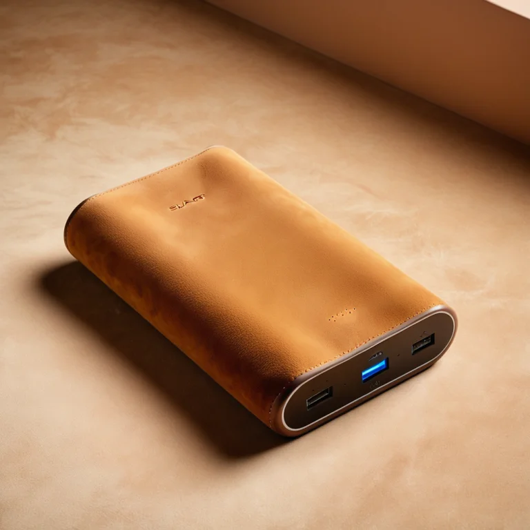 Loratech3suedecamelv10.80, Techsuede, A Portable Power Bank...