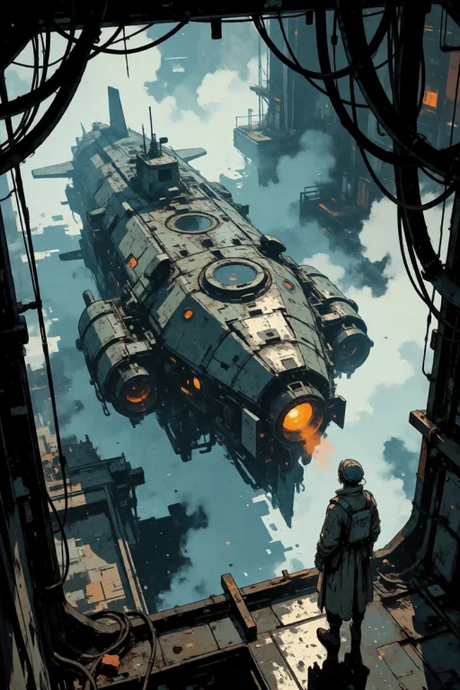 Nature, The Art Style Is Painterly With Strong Ink Outlines,...