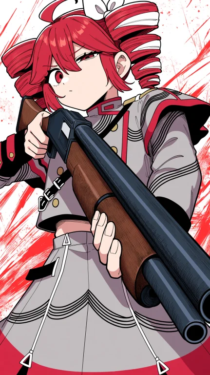 Masterpiece, Best Quality, 1girl, Kasane Teto Sv, Utau, Red...