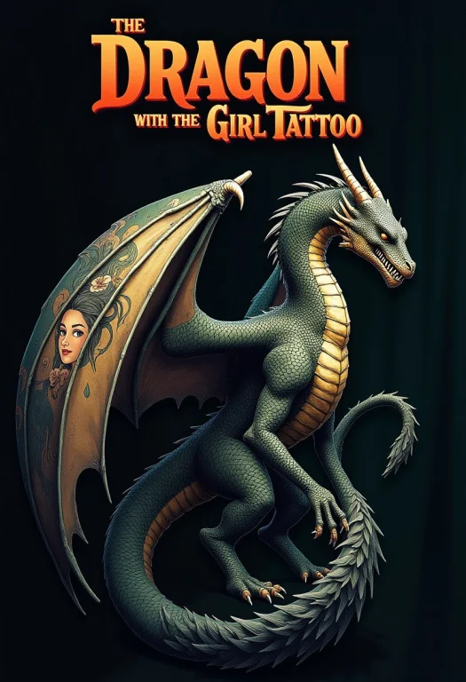 Generate A Detailed Movie Poster For The Dragon With The Gir...