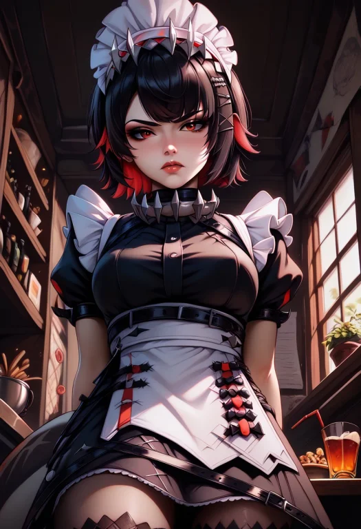 Ellenjoezzz, Red Eyes,short Hair, Hair Ornament,shark Tail,...