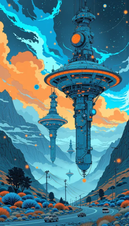 Create A Stunning Science Fiction Space Scene In The Blue Fu...