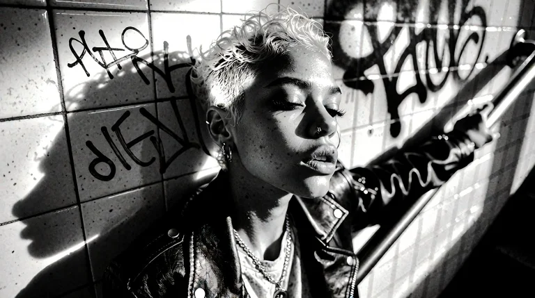 A High-contrast Black And White Photograph Captures A Stunni...
