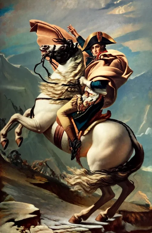Krea2oil, Oil Painting, Riding, Hat, Horse, Fine Art Parody,...