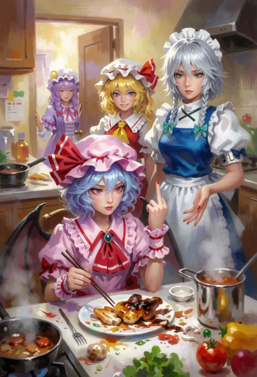 Matsudastyle Digital Painting Illustration Presenting A Medi...
