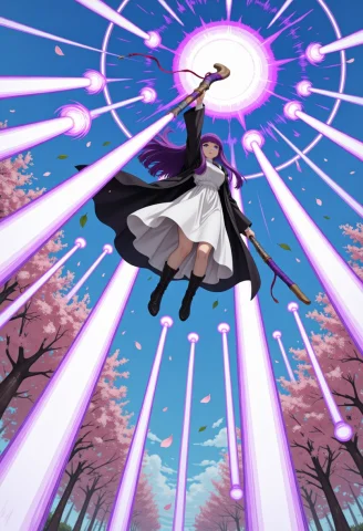 Masterpiece, Best Quality, Very Aesthetic, 1girl, Solo, Fern... — Stable Diffusion AI Prompt: masterpiece, best quality, very aesthetic, 1girl, solo, fern \(sousou no frieren...