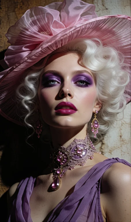 A Photorealistic Close-up Portrait Of A Woman With Strikingl...