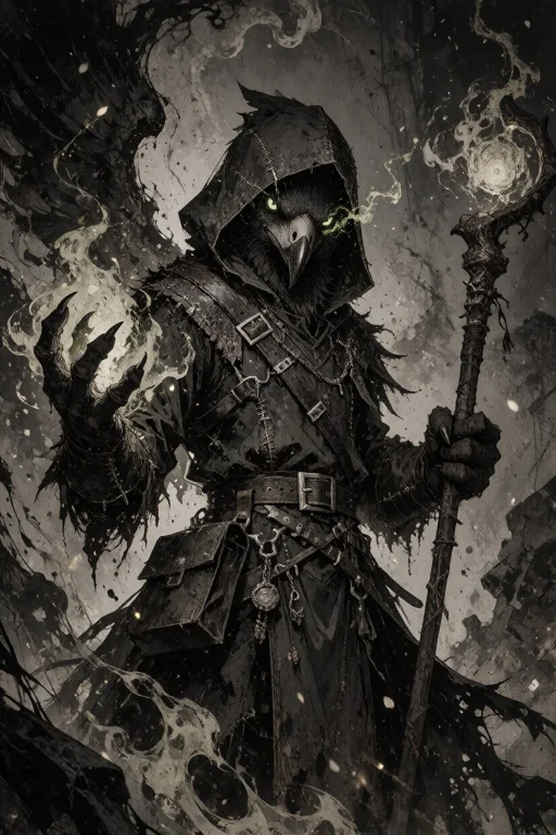 Dark Fantasy Character Illustration Of A Large Anthropomorph...